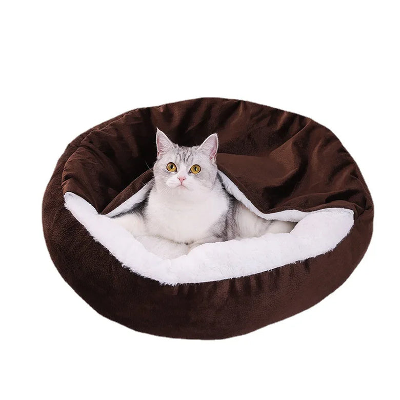 Cozy Hideaway Pet Cave Bed