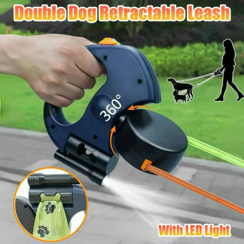 Duo-Control 3-in-1 Retractable Leash