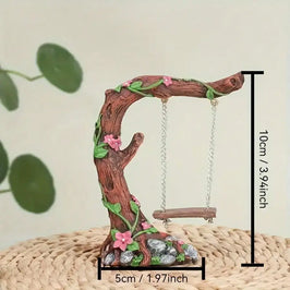 Pequena Árvore Decorativa com Baloiço