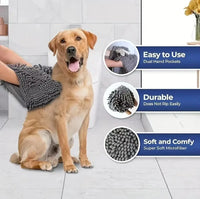 Chenille Pet Bath Towel