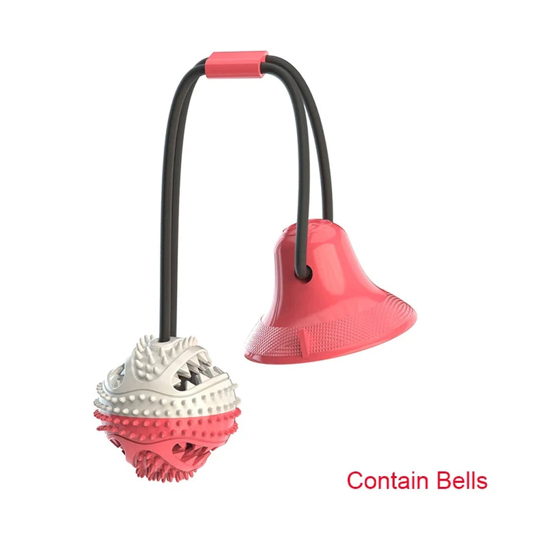 Large Dog Ball Toys Suction Cup Ropes Interactive Leaking Slow Feeder Chew Toy Teeth Cleaning, Alaskan, Husky toys