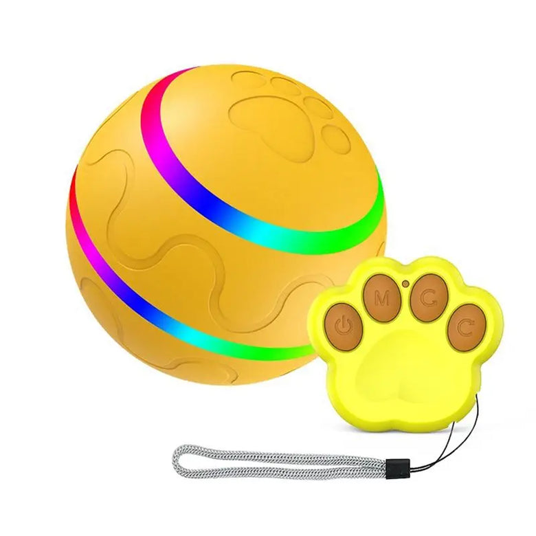 Practical-Interactive Dog Toys Smart Electric Pet Automatic Rolling Ball Cat Dog For Puppies/Small To Medium Dog With Remote