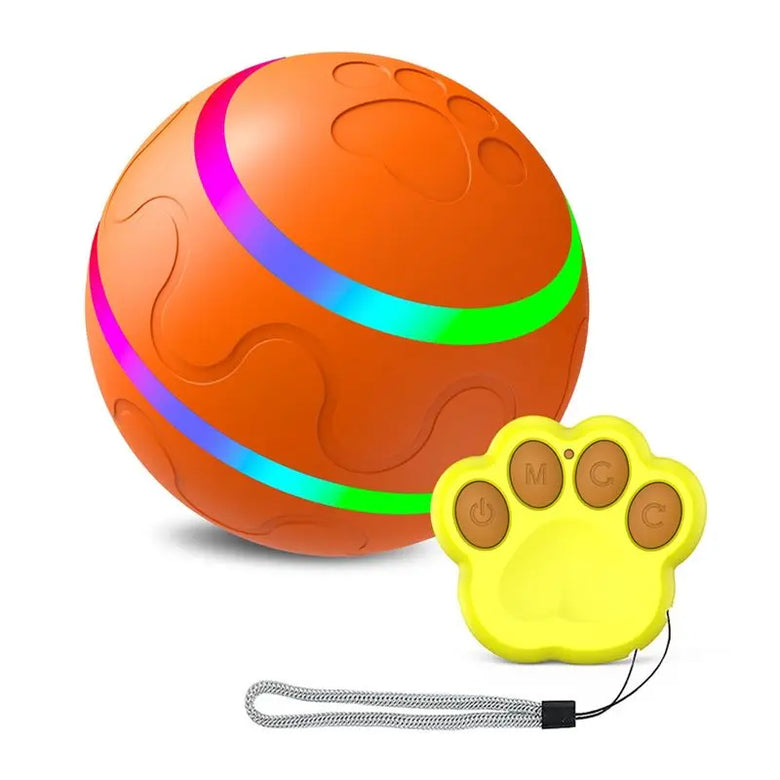 Practical-Interactive Dog Toys Smart Electric Pet Automatic Rolling Ball Cat Dog For Puppies/Small To Medium Dog With Remote