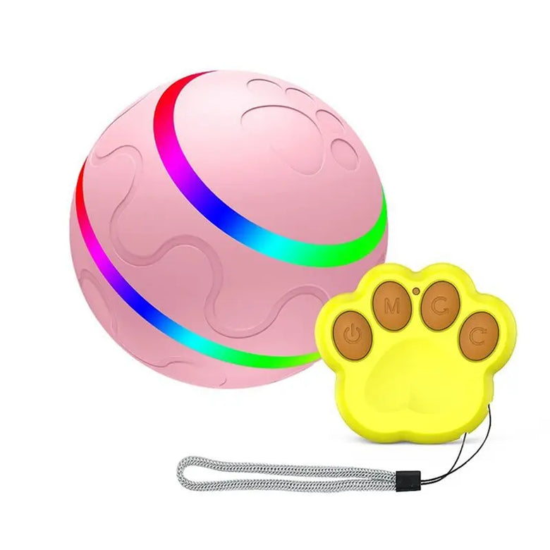 Practical-Interactive Dog Toys Smart Electric Pet Automatic Rolling Ball Cat Dog For Puppies/Small To Medium Dog With Remote