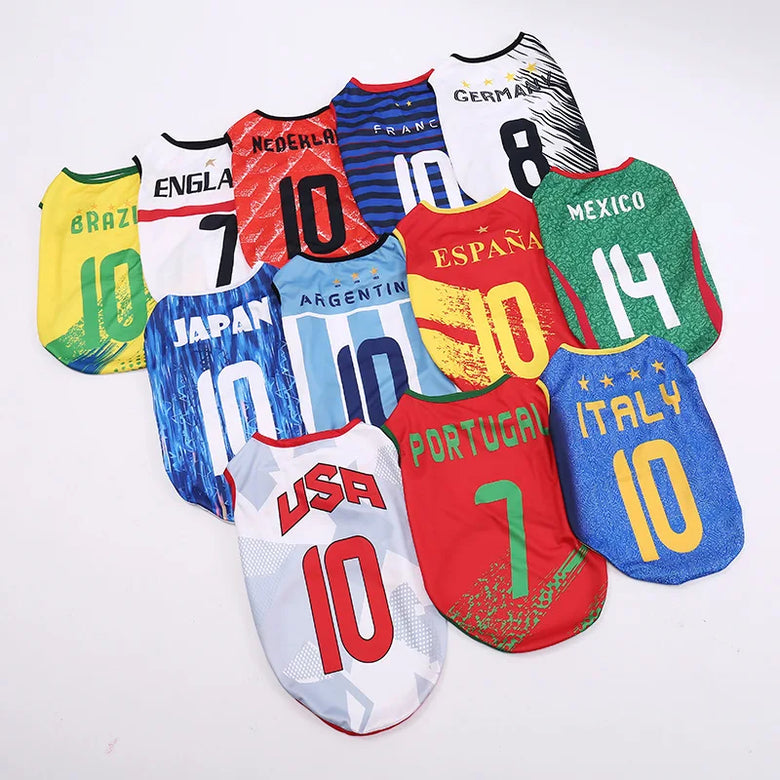 International Soccer Team Pet Jersey